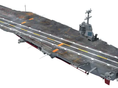 USS Enterprise CVN-80 Aircraft Carrier 3D model