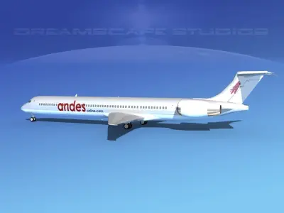McDonnell Douglas MD-90 Andes 3D model