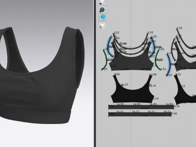 10 SPORT BRA 3dmodel 3D model