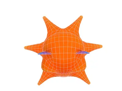 Dumbo Octopus Animated Cartoon  Low-poly 3D model