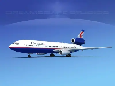 Douglas DC-10 Canadian 3D model
