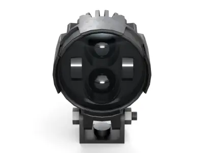 Motorcycle and Car Auxiliary Light Low-poly 3D model