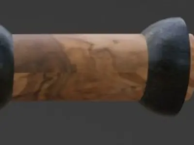 Flail Medieval Weapon 3d Model Low-poly 3D model