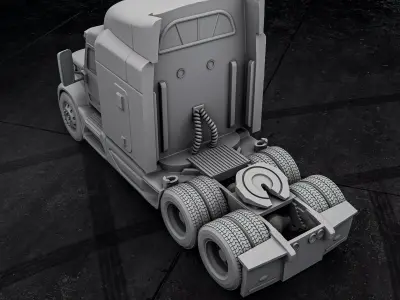 Peterbilt 579  3D Printable Truck Model 3D print model