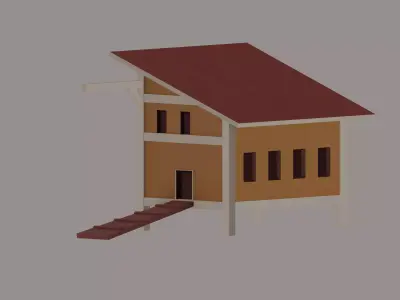Chicken Hut Low-poly 3D model