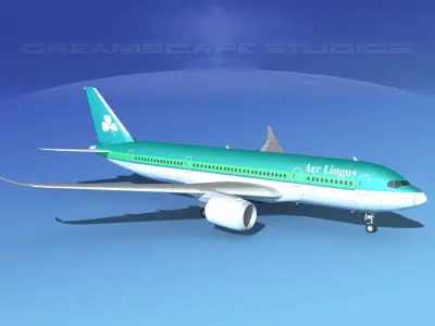 Airbus A350-800 Aer Lingus 3D model