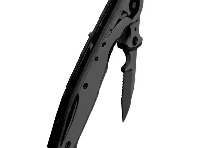 Tactical Folding Knife 3D Model 3D model
