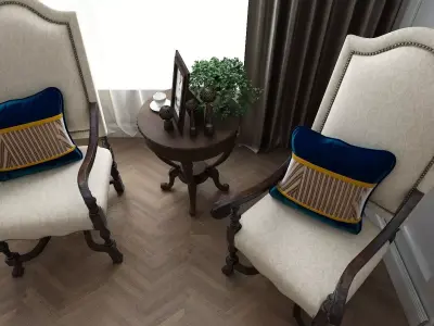 Home Office and Hall 3D model