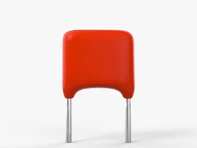 Polyester Film Capacitor with 2K PBR textures Low-poly 3D model