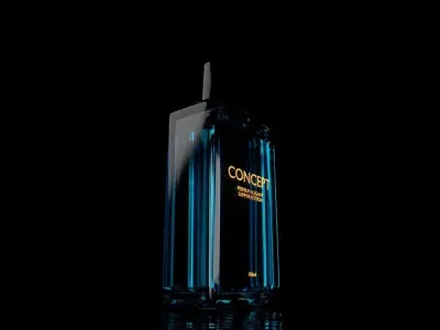 Summer perfume concept 3D model