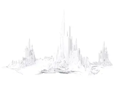 Desert Alien Monoliths 8 3D model