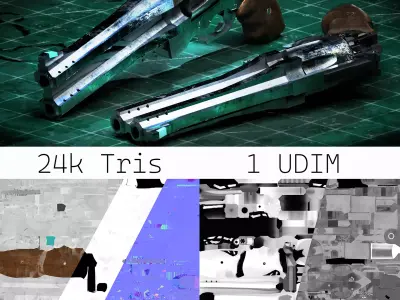 Blue Rose DMC 5 Fanart Low-poly 3D model