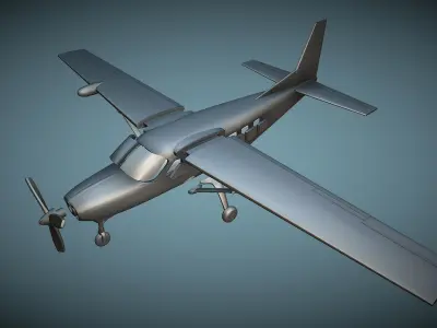 Cessna 208A Caravan - 3D Printable Model 3D print model