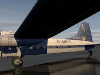 Bristol Type 170 Freighter 3D model