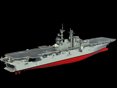 US Navy LHD-7 Iwo Jima Multipurpose Amphibious Assault Ship 3D model