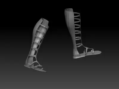 glamorous roman shoe 3D model
