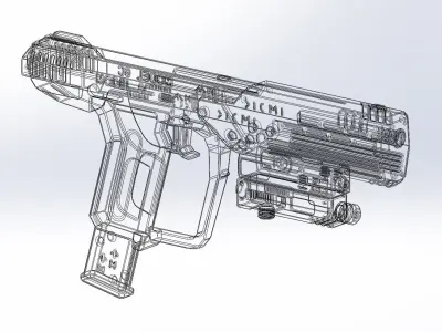 Halo ODST Socom Pistol Basic Model 3D model