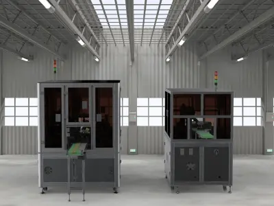 Battery tape fitting machine 3D model