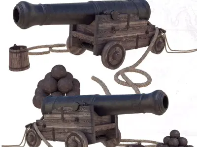 Ship Gun 3D model