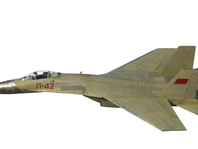 P-42 Record Aircraft 3D model