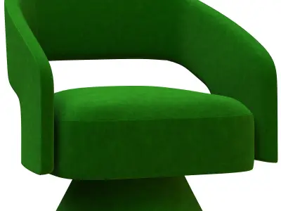 CHITA Jamie Swivel Fabric Accent Chair Free 3D model