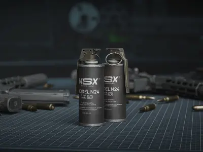 Game Ready N25 Stun Grenade Low-poly 3D model