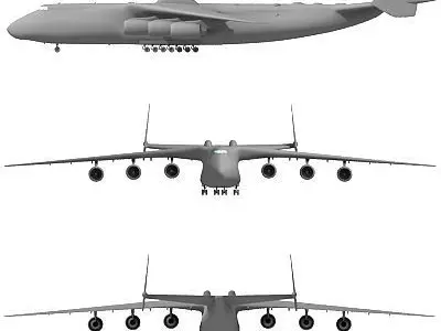 Antonov airplane 3D model