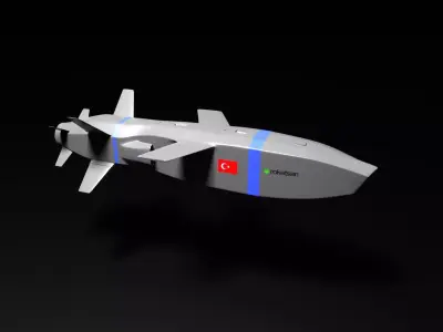 Turkish Cruise Missile SOM-J 3D model