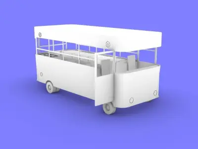 Electric Food Truck Free 3D print model