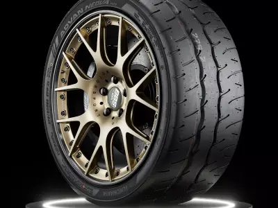 Yokohama Advan Neova AD9 275 30 R20 3D model