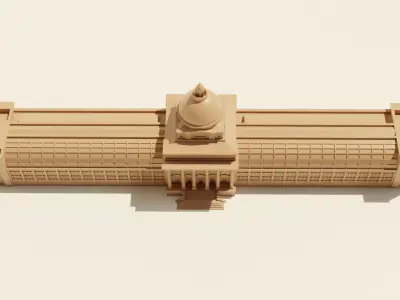 Bavarian State Chancellery 3D print model