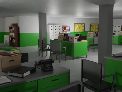 Police Station 3D model