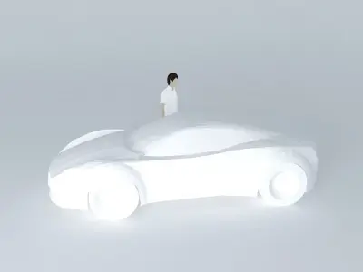 NEG super car template Free 3D model