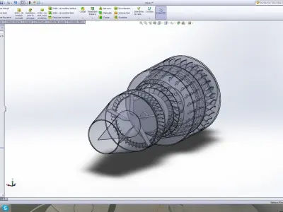 jet engine design  3D model