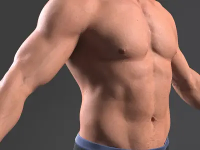 Realistic Man VRay 3D model