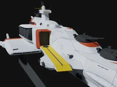 Battleship Ra-cailum 3D model