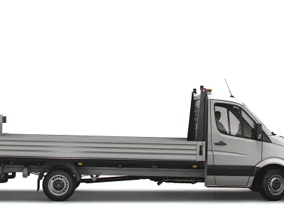 Dodge Sprinter Dropside Tail Lift 2009 3D model
