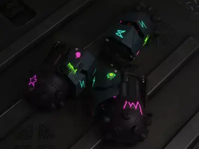 Arcane Jinx s Grenade Free low-poly 3D model