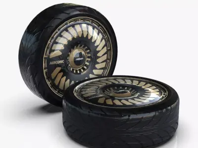 D4 Wheelrim Maresal3d Low-poly 3D model