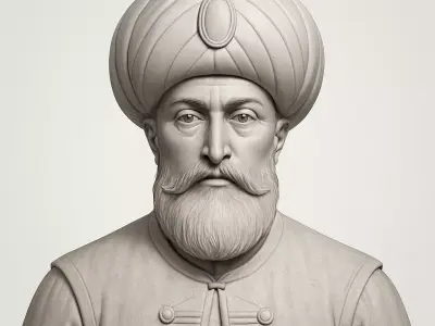 Suleiman the Magnificent Bust 3D Printable STL Model 3D print model