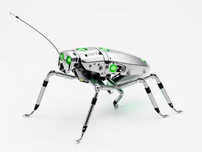 Cyber Insect Metallic model pack Low-poly 3D model
