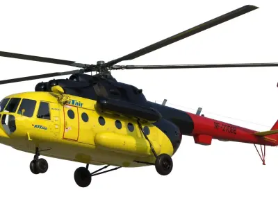 Mi-8 MTV helicopter 3D model