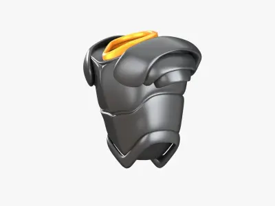 Armor Samurai 3D Illustration 3D model