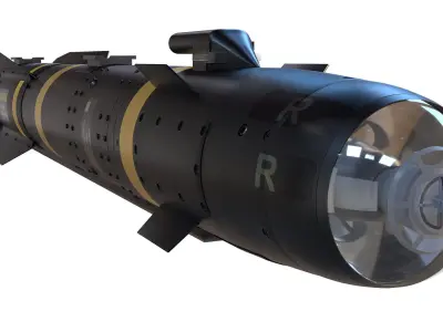 The AGM-114 Hellfire II 3D model