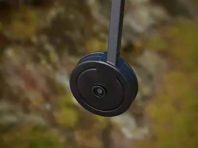 72rnd Drum magazine 9mm PBR Low-poly 3D model