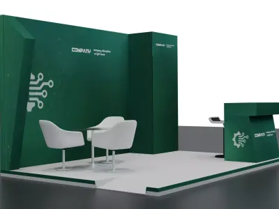 Stall 4x3 3D Model 3D model