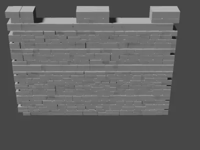 Castle wool 3D model  Low-poly 3D model