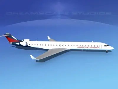 Bombardier CRJ1000 Adventure Charter 3D model
