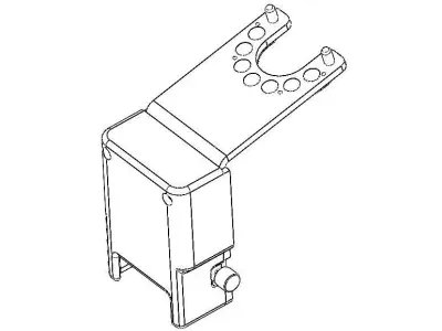 BRACKET SENSOR DETECT CASTER ALIGNMENT TESTER 3D model