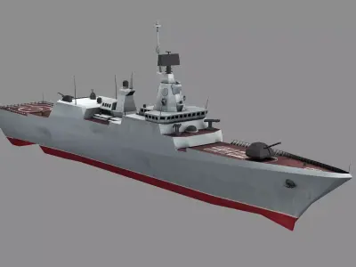 USA Alvaro De Bazan Class B Low-Poly 3D Model Low-poly 3D model